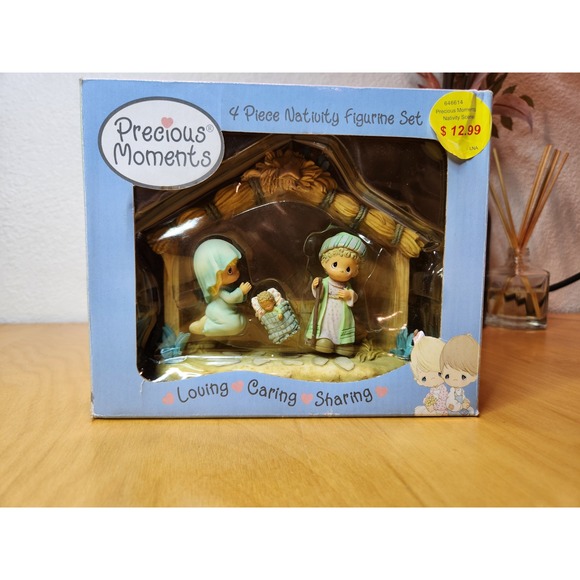 Precious Moments Nativity Figurine Set 4 Piece Christmas Holiday Decor - Picture 1 of 3